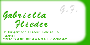 gabriella flieder business card